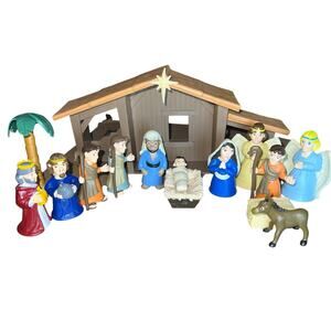 Tales of Glory The Nativity Playset for children baby Jesus manger